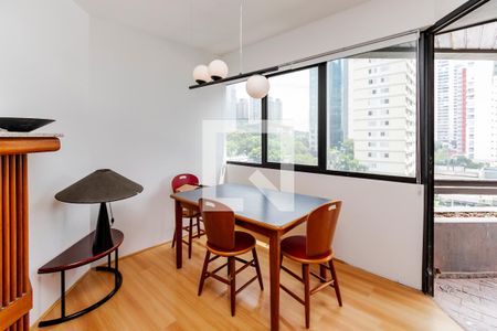 Sala de apartamento à venda com 1 quarto, 60m² em Cidade Monções, São Paulo