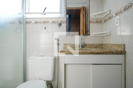 Banheiro da suíte de apartamento à venda com 2 quartos, 80m² em Barcelona, São Caetano do Sul