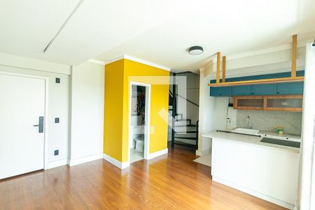 Apartamento para alugar com 57m², 1 quarto e 2 vagasSala