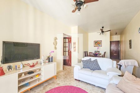 Sala de apartamento para alugar com 3 quartos, 90m² em Barra Funda, Guarujá