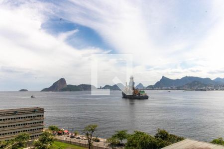 Vista da Sala de apartamento para alugar com 1 quarto, 65m² em Gragoatá, Niterói