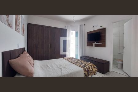 Quarto 1 suíte de apartamento à venda com 2 quartos, 70m² em Vila Curuçá, Santo André