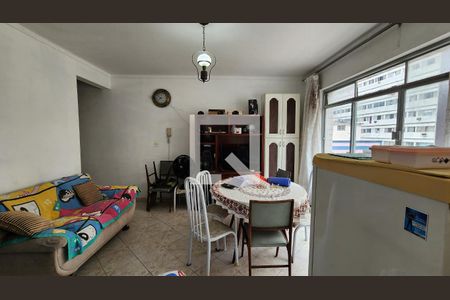 Detalhe Sala de apartamento para alugar com 1 quarto, 50m² em José Menino, Santos