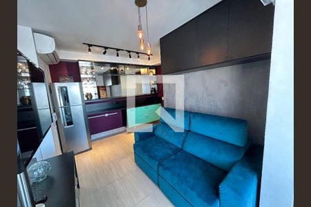 Sala/Cozinha de apartamento à venda com 1 quarto, 36m² em Barra Funda, São Paulo