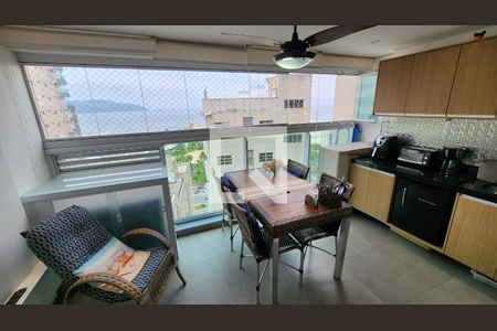 Varanda da Sala de apartamento para alugar com 2 quartos, 67m² em José Menino, Santos