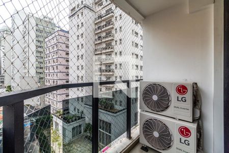 Varanda de apartamento à venda com 1 quarto, 45m² em Jardim Paulista, São Paulo