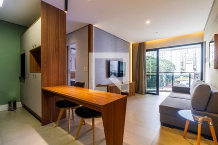 Sala de apartamento à venda com 1 quarto, 45m² em Jardim Paulista, São Paulo