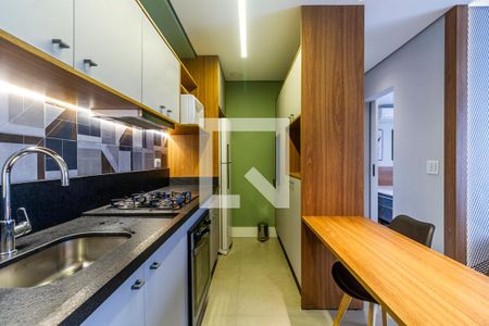 Cozinha de apartamento à venda com 1 quarto, 45m² em Jardim Paulista, São Paulo