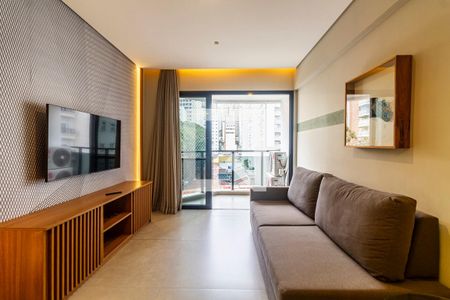 Sala de apartamento à venda com 1 quarto, 45m² em Jardim Paulista, São Paulo