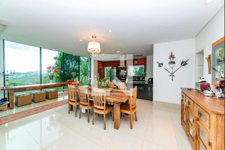 Sala de Jantar de casa à venda com 4 quartos, 400m² em Vila Alpina, Nova Lima