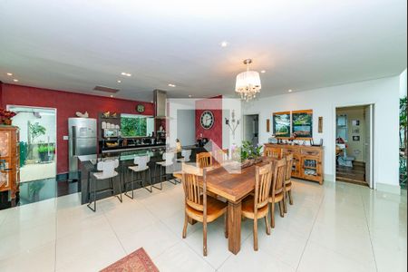 Sala de Jantar de casa à venda com 4 quartos, 400m² em Vila Alpina, Nova Lima