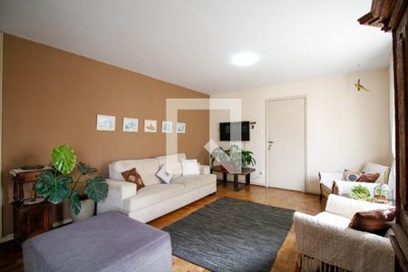 Sala de Estar de apartamento à venda com 3 quartos, 148m² em Pinheiros, São Paulo