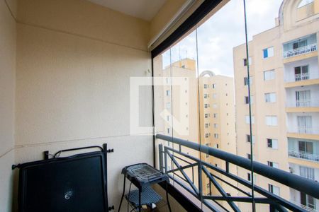 Varanda da sala de apartamento à venda com 3 quartos, 54m² em Vila Leopoldina, Santo André