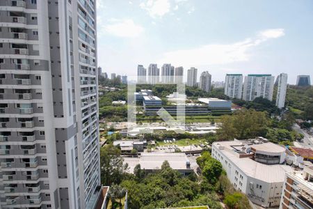 Vista da Varanda de kitnet/studio para alugar com 1 quarto, 40m² em Panamby, São Paulo