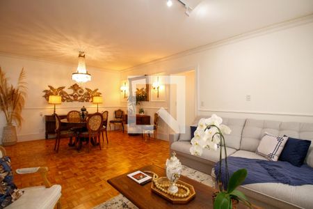 Sala de Estar e Jantar de apartamento à venda com 3 quartos, 105m² em Cerqueira César, São Paulo