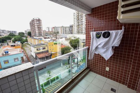 Varanda da Sala de apartamento à venda com 2 quartos, 65m² em Cachambi, Rio de Janeiro