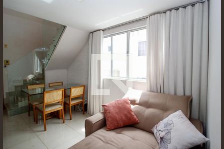 Sala de apartamento para alugar com 2 quartos, 120m² em Santo Antônio, Belo Horizonte