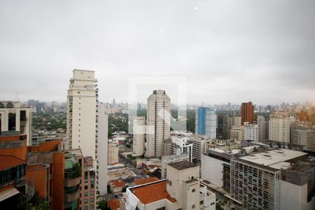 Vista da Sala de Estar e Jantar de apartamento à venda com 2 quartos, 85m² em Jardim Paulista, São Paulo