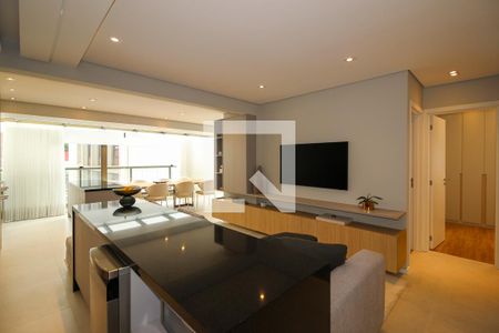 Sala/Cozinha de apartamento à venda com 2 quartos, 99m² em Pinheiros, São Paulo