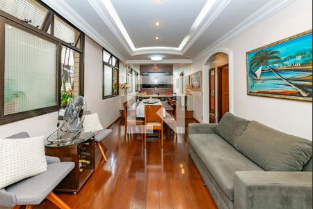 Sala de apartamento à venda com 3 quartos, 90m² em Caiçaras, Belo Horizonte