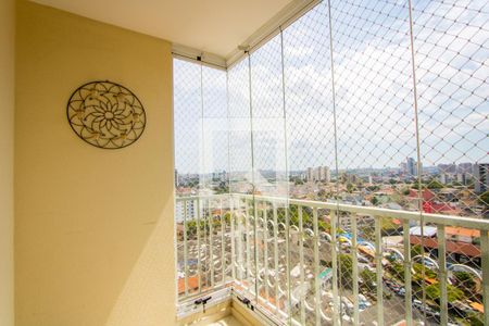 Varanda da sala de apartamento à venda com 3 quartos, 76m² em Vila Helena, Santo André