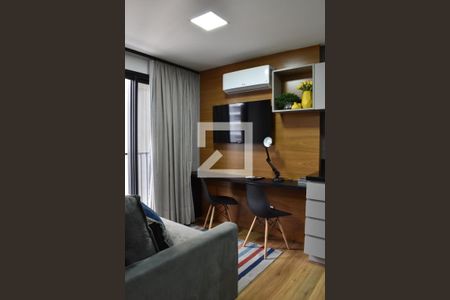 Sala de apartamento para alugar com 1 quarto, 26m² em Água Verde, Curitiba