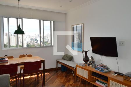 Sala de apartamento à venda com 1 quarto, 76m² em Vila Dom Pedro I, São Paulo