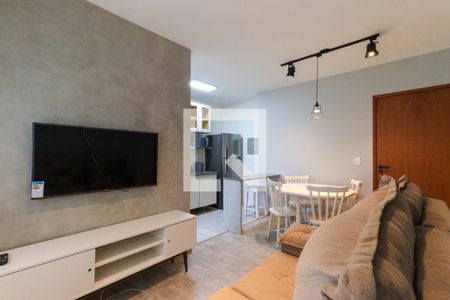 Sala de apartamento para alugar com 1 quarto, 45m² em Presidente Medici, Ribeirão Preto