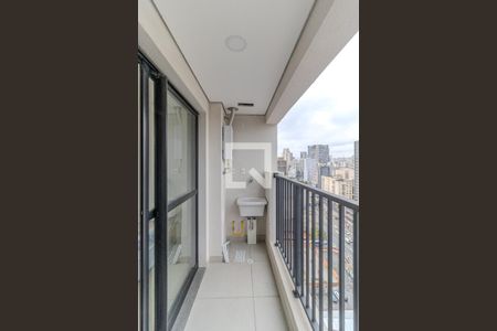 Varanda de kitnet/studio para alugar com 1 quarto, 23m² em Centro Histórico de São Paulo, São Paulo