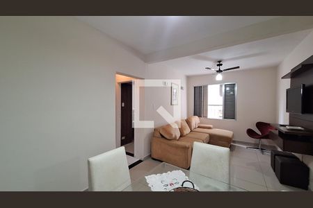 Sala de apartamento para alugar com 1 quarto, 56m² em Cidade Ocian, Praia Grande