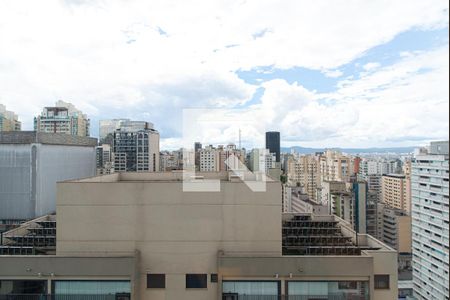 Vista da Varanda da Sala/Quarto de apartamento à venda com 1 quarto, 40m² em Bela Vista, São Paulo