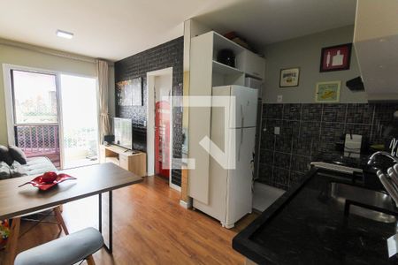 Sala/Cozinha de apartamento à venda com 1 quarto, 33m² em Brás, São Paulo