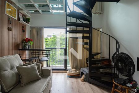 Sala de apartamento para alugar com 1 quarto, 45m² em Bela Vista, São Paulo