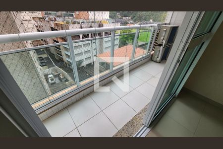 Vista da Sala de apartamento para alugar com 1 quarto, 53m² em José Menino, Santos