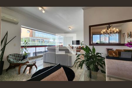 Sala de apartamento para alugar com 3 quartos, 140m² em Embaré, Santos