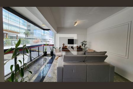 Sala de apartamento para alugar com 3 quartos, 140m² em Embaré, Santos