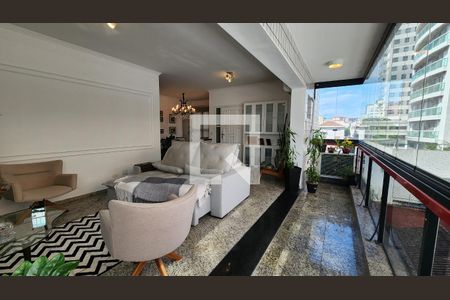 Sala de apartamento para alugar com 3 quartos, 140m² em Embaré, Santos