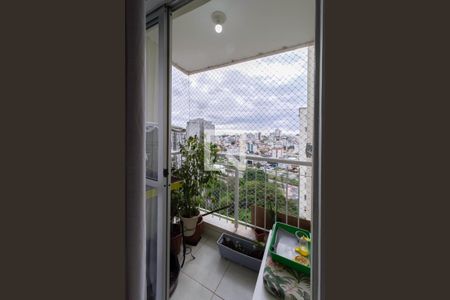 Varanda da sala de apartamento à venda com 2 quartos, 57m² em Paquetá, Belo Horizonte