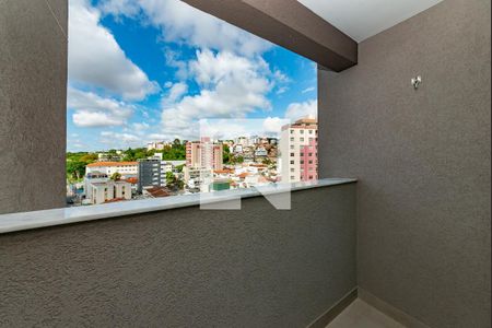 Varanda da Sala de apartamento à venda com 2 quartos, 52m² em Coração Eucarístico, Belo Horizonte