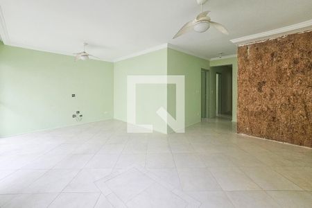 Sala de apartamento para alugar com 3 quartos, 105m² em Barra Funda, Guarujá