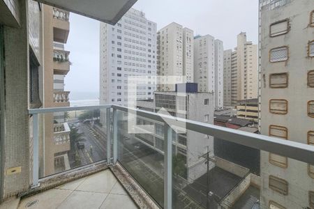 Varanda de apartamento para alugar com 3 quartos, 105m² em Barra Funda, Guarujá