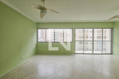 Sala de apartamento para alugar com 3 quartos, 105m² em Barra Funda, Guarujá