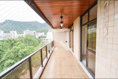 Varanda da Sala de apartamento para alugar com 4 quartos, 130m² em Tijuca, Rio de Janeiro