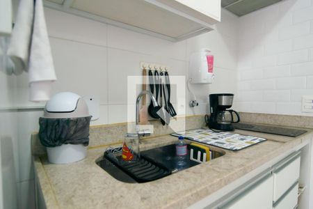 Cozinha  de kitnet/studio à venda com 1 quarto, 24m² em Bela Vista, São Paulo