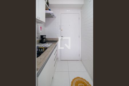 Cozinha  de kitnet/studio à venda com 1 quarto, 24m² em Bela Vista, São Paulo