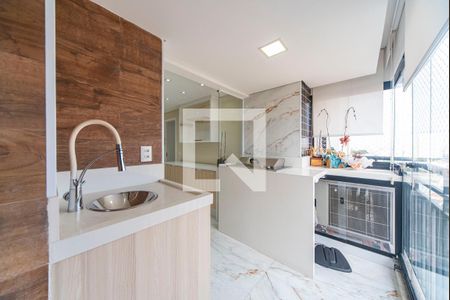 Varanda Gourmet de apartamento à venda com 4 quartos, 160m² em Vila Floresta, Santo André