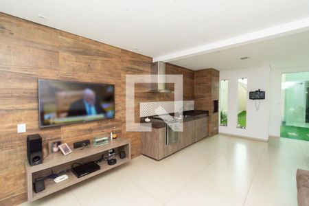 Sala de TV | Espaço Gourmet de casa à venda com 3 quartos, 265m² em Jardim Riacho das Pedras, Contagem