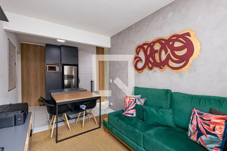 Sala de apartamento para alugar com 1 quarto, 40m² em Bela Vista, São Paulo