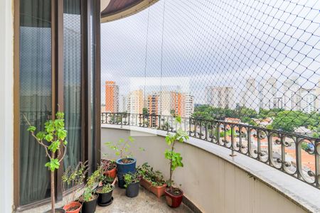 Varanda da Sala de apartamento à venda com 5 quartos, 353m² em Campo Belo, São Paulo