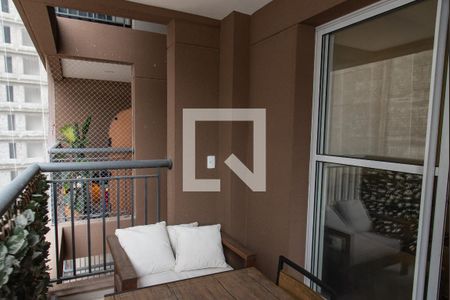 Varanda de apartamento à venda com 1 quarto, 34m² em Vila Clementino, São Paulo